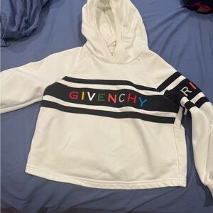Givenchy White Hoodie with Colorful Logo